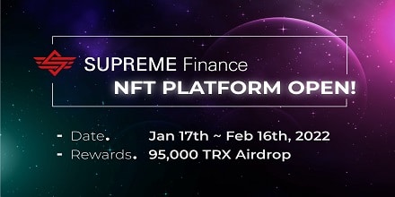 Supreme Finance TRX Airdrop Program