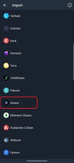 How to get Solana SOL address using Trust Wallet 3